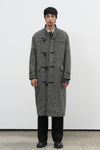 General Idea MAN Herringbone High Neck Duffle Coat [BLACK]