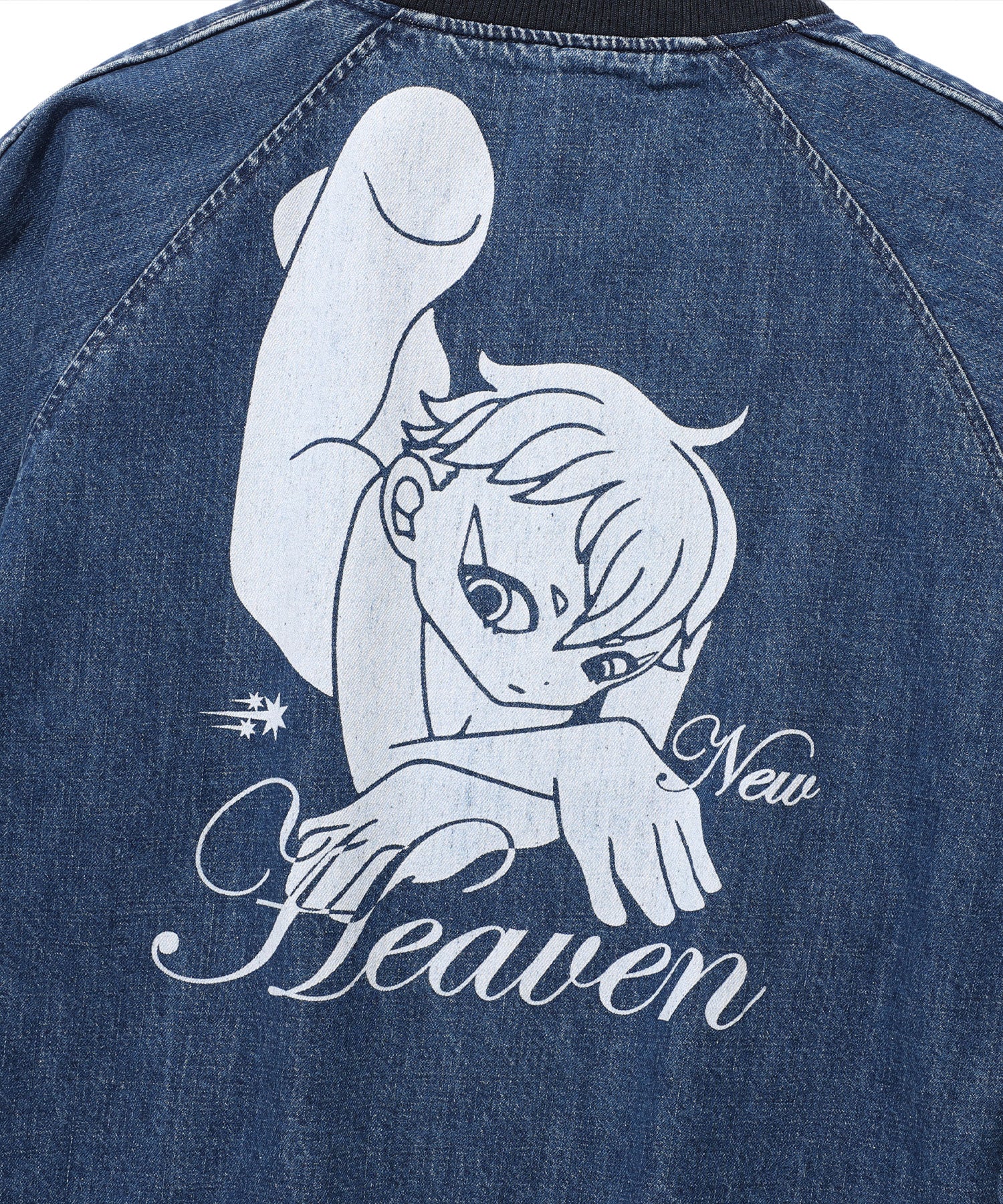 Nice Ghost Club New Heaven Denim Souvenir Jacket