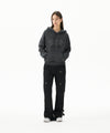 Mahagrid Raw Cut Pray Crop Hoodie