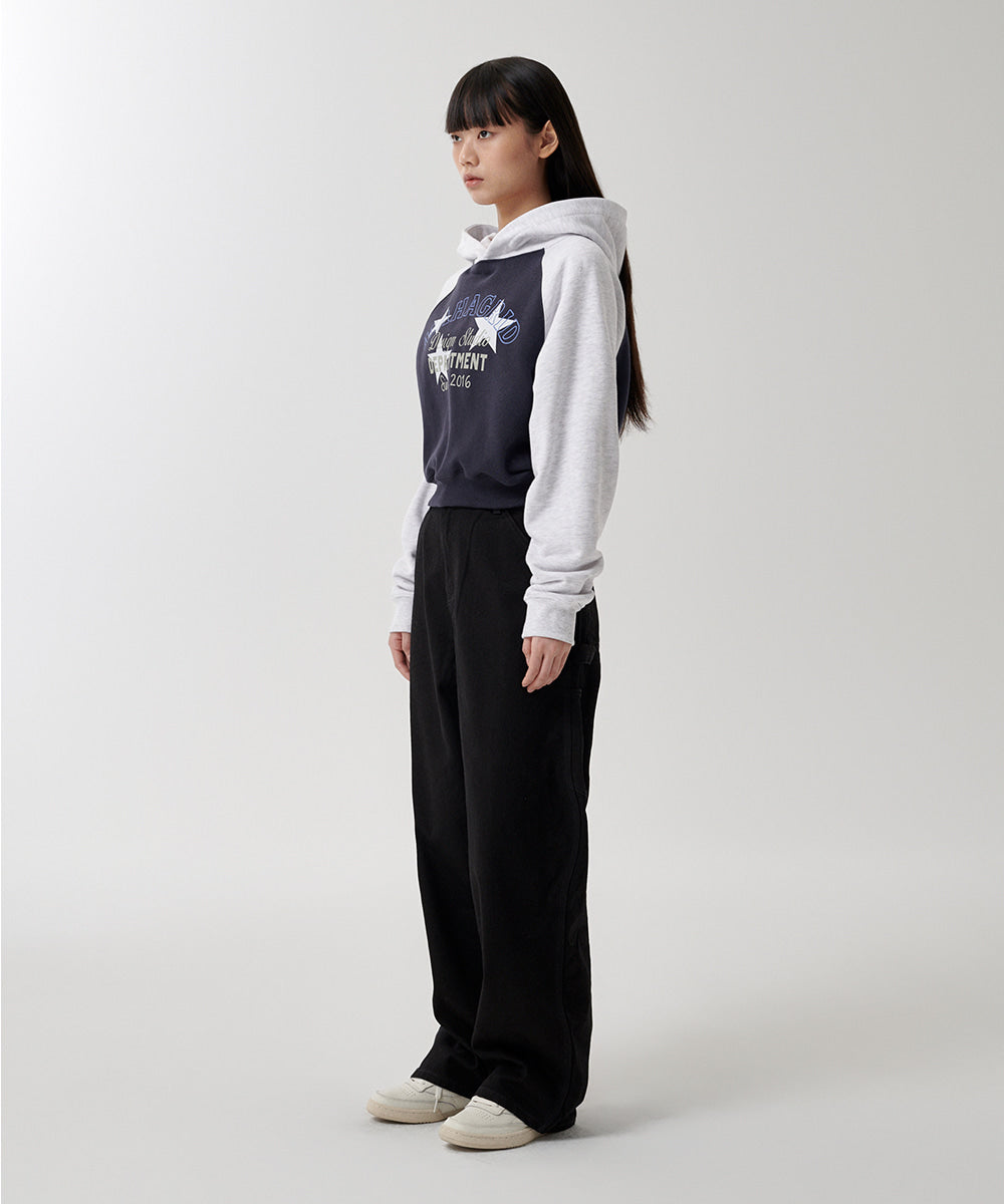 Mahagrid Department Star Crop Hoodie