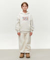Marithé François Girbaud Kids Doodle Classic Logo Hoodie (Brushed) Dark Green