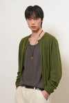 General Idea MAN Stitch Crew Neck Knit Cardigan