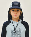 Marithé François Girbaud Kids Seasonal Classic Logo Rashguard Flap Cap Ivory