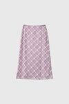 General Idea WOMAN Check Sheer Long Skirt