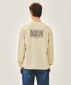Marithé François Girbaud BACK CLASSIC LOGO LONG SLEEVE TEE butter