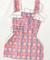 Nice Ghost Club Mimichan Ffats Check Ribbon Big Big Tee [White]