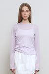 General Idea WOMAN Shirring Long Sleeve T-Shirt