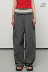 General Idea WOMAN Layered Nylon Banding Pants