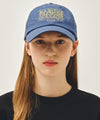 Marithé François Girbaud OUTLINE CLASSIC LOGO CAP vintage blue