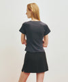 Marithé François Girbaud Marithé SPORT W ATHLEISURE SLIM CROP TEE charcoal