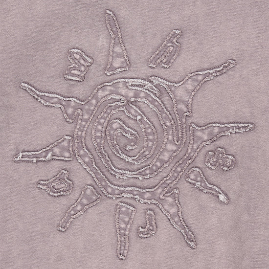 Mahagrid Washed Solar Applique Zip Up Hoodie