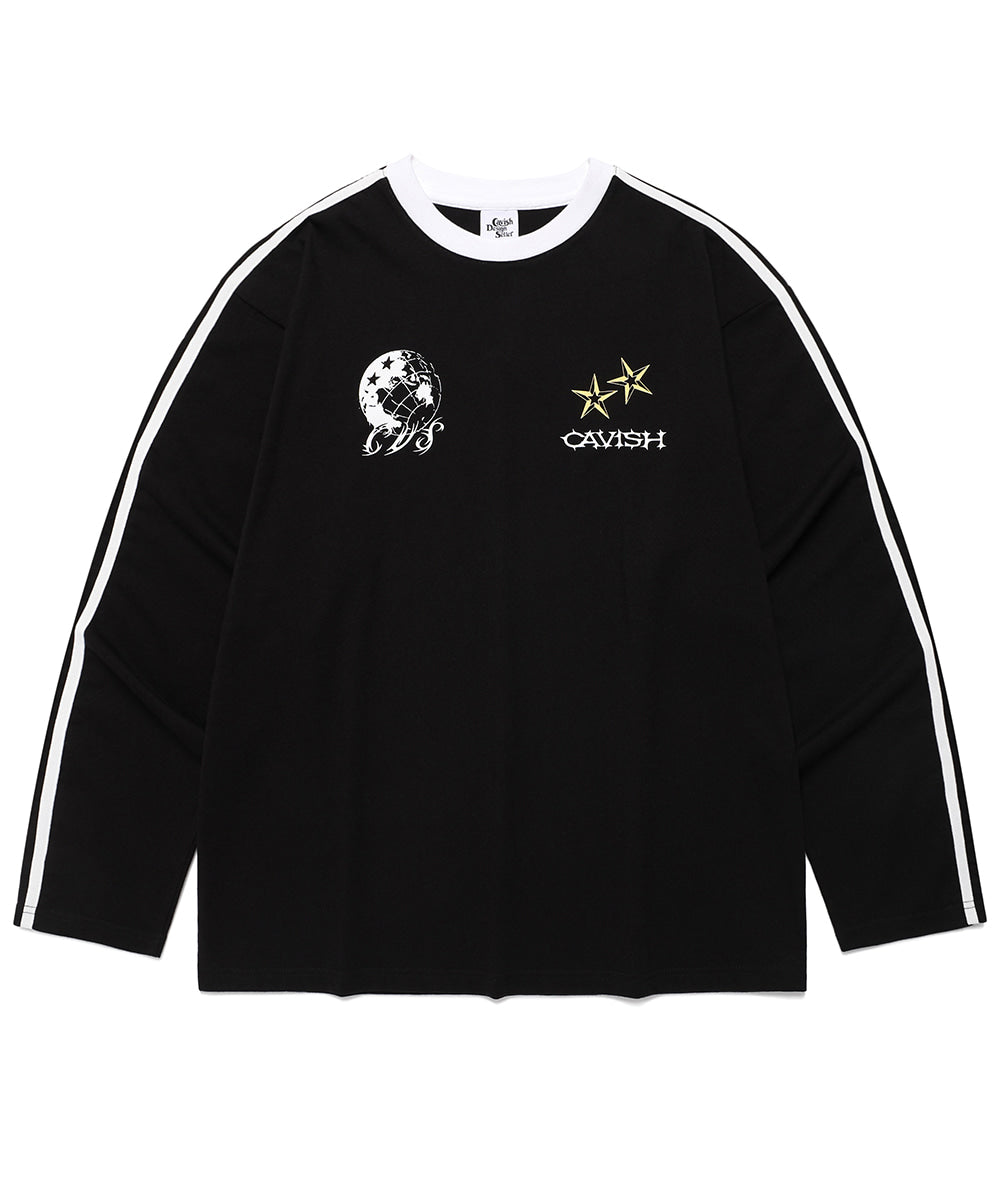Cavish GLOBE FOOTBALL LONG SLEEVE TEE