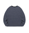 Nice Ghost Club Stripe 3-Star Long Sleeve Tee [Charcoal]