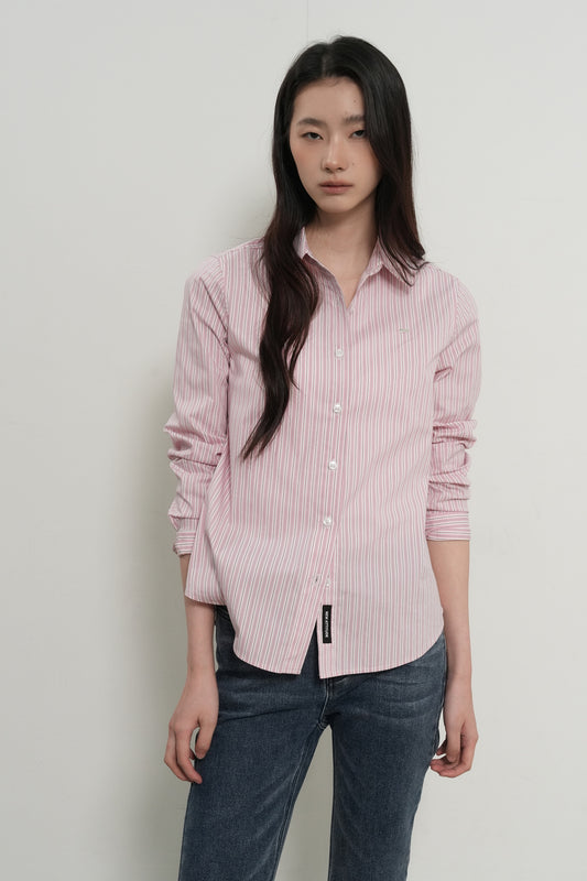 General Idea WOMAN Classic Stripe Rivet Shirt