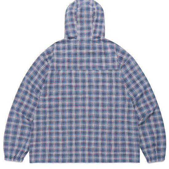 Cavish Hooded Check Wind Breaker