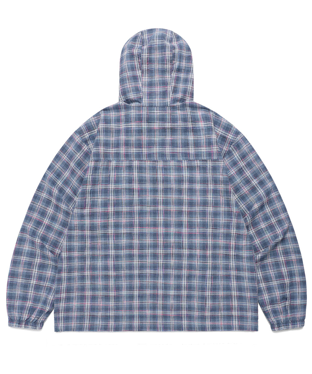 Cavish Hooded Check Wind Breaker