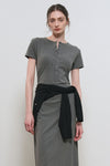 General Idea WOMAN Fitted Shirring Long Dress