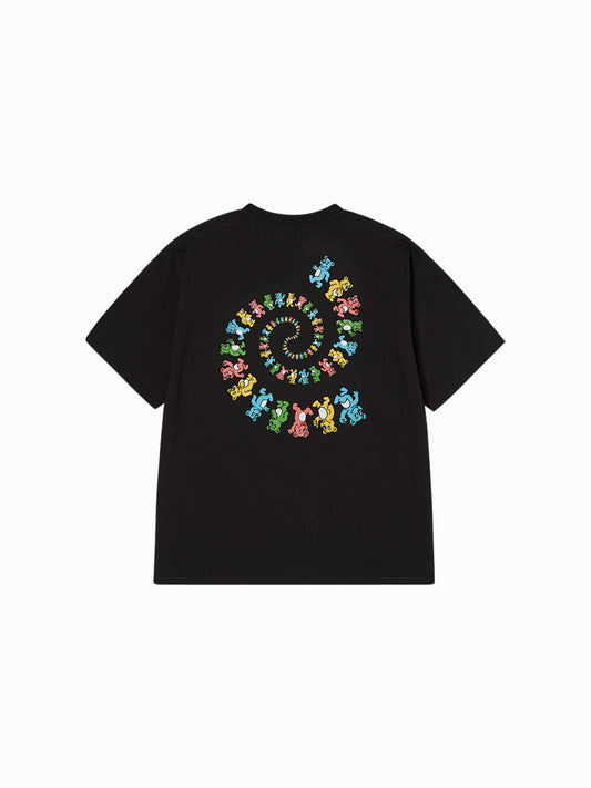 ADLV Swirling AC Bear Short Sleeve T-Shirt