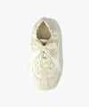 Marithé François Girbaud Women's Lace-Up Foldable Sneakers in Ivory