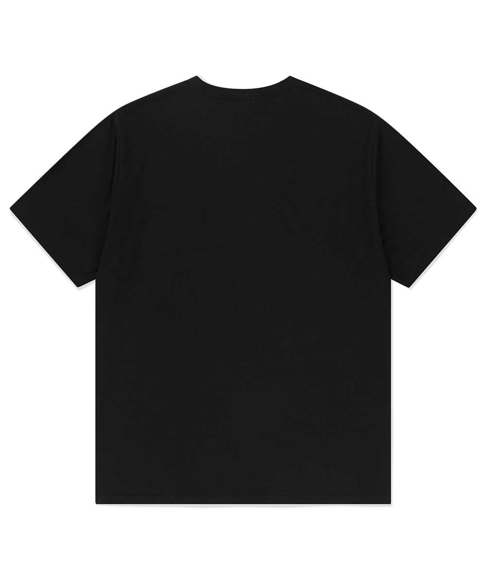 Mahagrid mah Cut Off Applique Tee [Black]