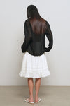 General Idea LUPITA PICK Woman Lace Flare Midi Skirt White