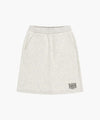 Marithé François Girbaud Kids Classic Logo Midi Sweat Skirt in Oatmeal