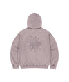 Mahagrid Washed Solar Applique Zip Up Hoodie