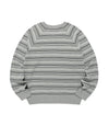 Nice Ghost Club Multi Stripe 3 Star V Neck Knit
