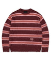 Mahagrid Hairy Stripe Knit Sweater