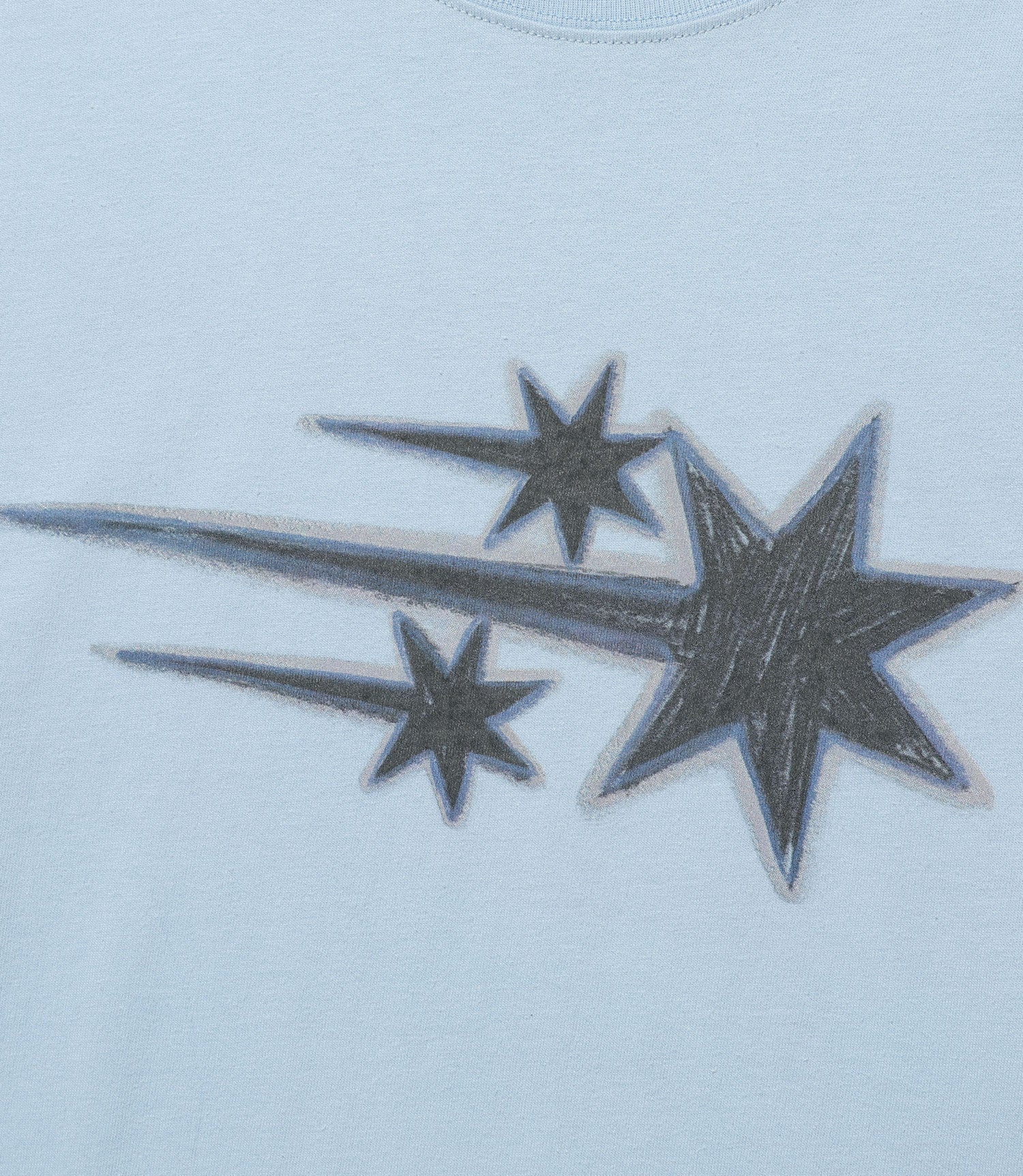 Nice Ghost Club Drawing 3 Star Long Sleeve Tee