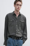 General Idea MAN Vintage Two-Pocket Shirt [Charcoal]