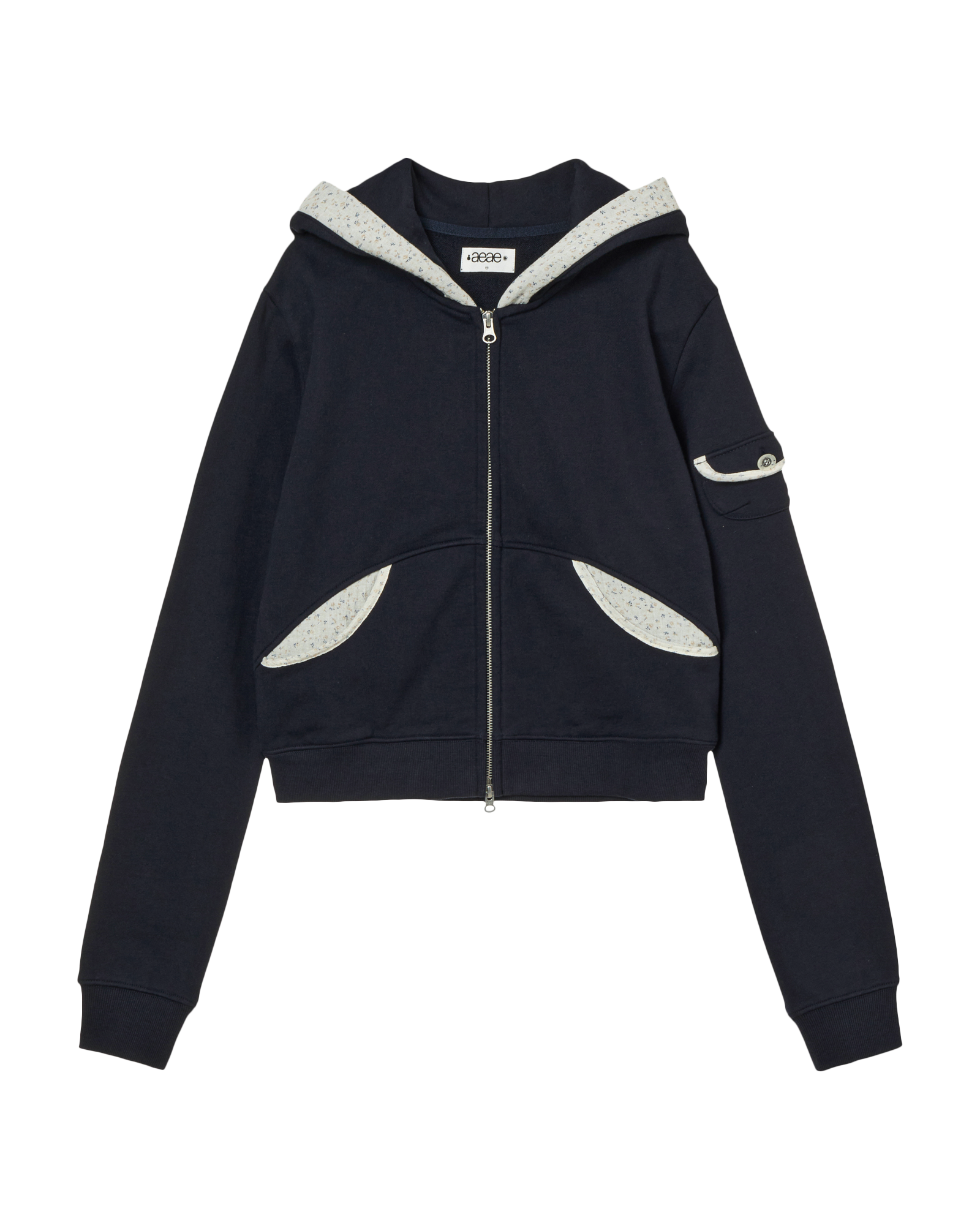 AEAE Round Pocket Hoodie Zip Up
