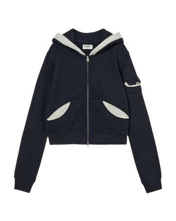 AEAE Round Pocket Hoodie Zip Up