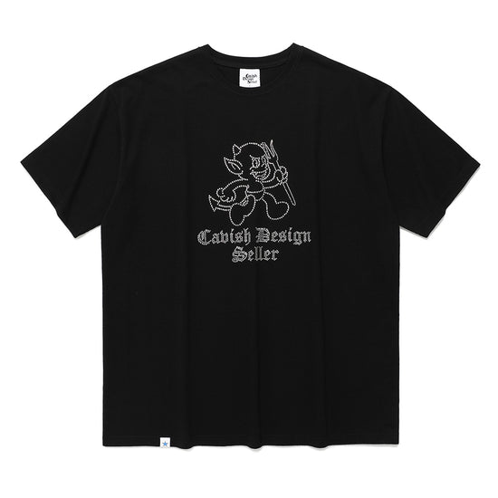 Cavish HOTFIX DEVIL SHORT SLEEVE TEE [BLACK]