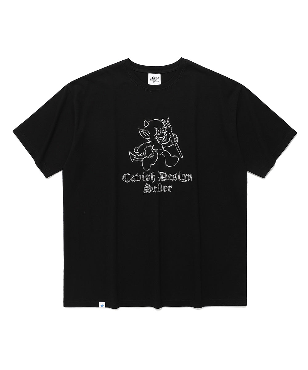 Cavish HOTFIX DEVIL SHORT SLEEVE TEE [BLACK]