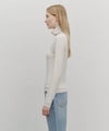 Marithé François Girbaud Women's Layered Turtle Neck Long Sleeve Light Brown