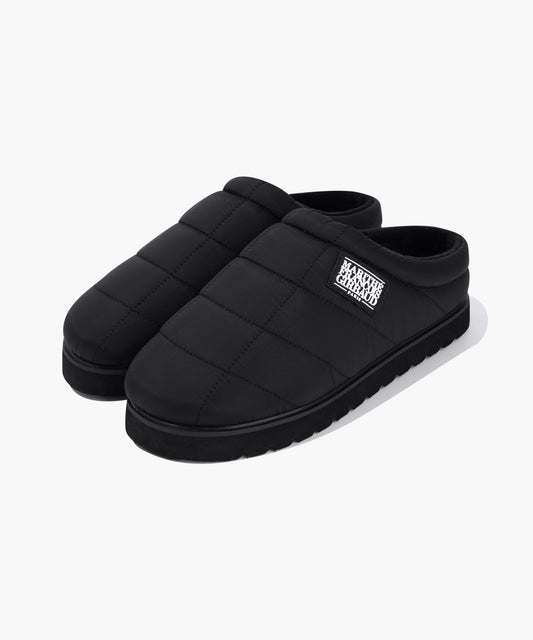 Marithé François Girbaud Classic Logo Padded Mules Black