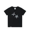 Cavish W TWIN STAR SS TEE [BLACK]