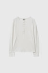 General Idea WOMAN Loose Fit Henley Neck T-Shirt
