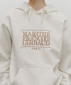Marithé François Girbaud Classic Logo Embroidery Hoodie (Brushed) Charcoal