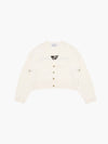 ADLV Woman Basic Logo Crop Cardigan