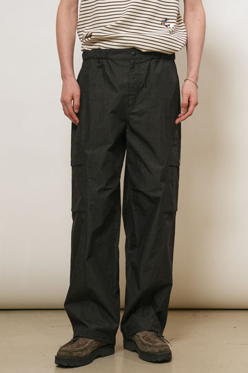 General Idea MAN Strap Layered Cargo Pants [BLACK]