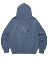 Cavish Raglan Pigment Seller Logo Hoodie Blue