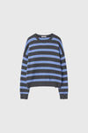 General Idea MAN Stripe Cotton Crew Neck Knit