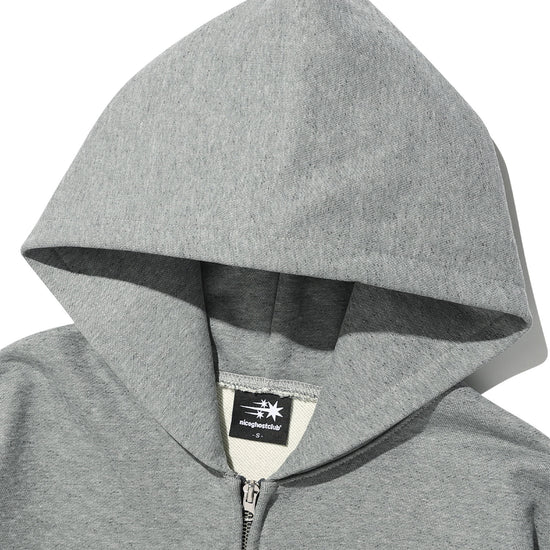Nice Ghost Club Religious Symbols Hoodie Zip Up [Grey]