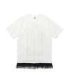 Nice Ghost Club Ghost Angels Lace Hem Line Big Big Tee [White]