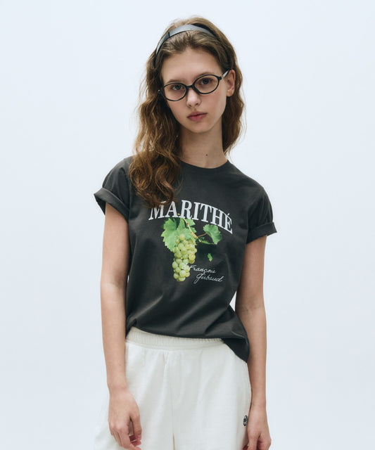 Marithé François Girbaud W Grape Graphic Tee