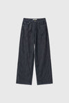 General Idea XS Exclusive Women's Semi Wide Denim Pants in Navy