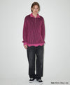 Mahagrid CUTTING CONTRAST HALF ZIP-UP KNIT
