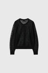 General Idea WOMAN Dot Sheer Cardigan [BLACK]